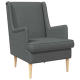 Armchair Dark Grey Fabric - Front View