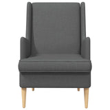 Armchair Dark Grey Fabric - Top-Down View
