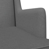 Rocking Chair Dark Grey 62 x 80 x 85 cm Fabric - Close-Up Angle