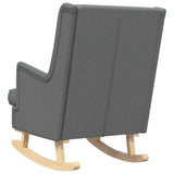 Rocking Chair Dark Grey 62 x 80 x 85 cm Fabric