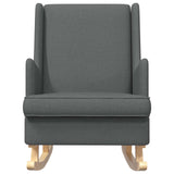 Rocking Chair Dark Grey 62 x 80 x 85 cm Fabric - Top-Down View
