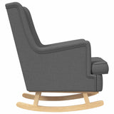 Rocking Chair Dark Grey 62 x 80 x 85 cm Fabric
