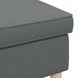 Foot Stool Dark Grey 55 x 35 x 41 cm - 45-Degree Angle