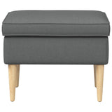 Foot Stool Dark Grey 55 x 35 x 41 cm