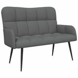 Two Seater Sofa Dark Grey 115 x 61 x 87 cm Fabric