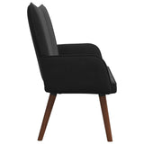 Two Seater Sofa Black 115 x 61 x 87 cm Velvet - 45-Degree Angle