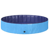 Kids Swimming Pool Folding Blue Ø 160 x 30 cm