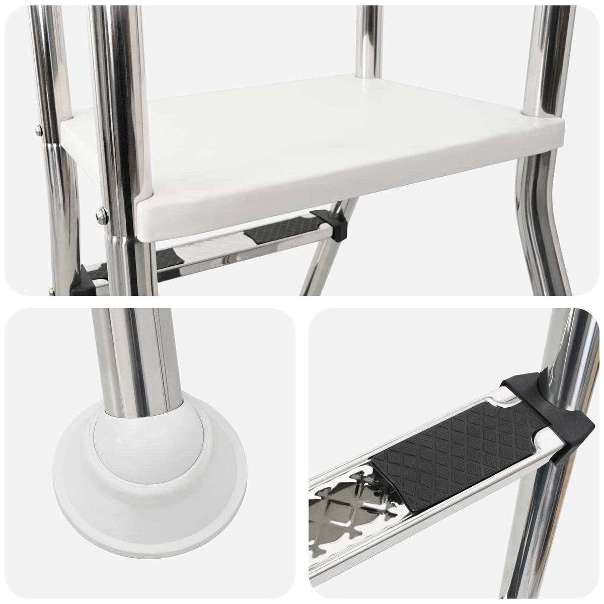 Above Ground Pool Ladder 100 cm 3-Step Stainless Steel 304