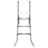 Partially in-ground pool ladder 172 x 106 cm 3-Step