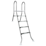 Partially in-ground pool ladder 195 x 116 cm 4-Step