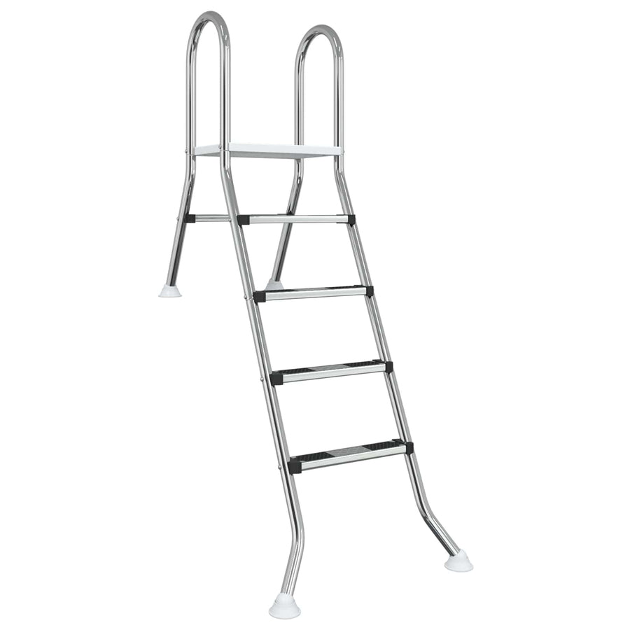 Partially in-ground pool ladder 195 x 116 cm 4-Step