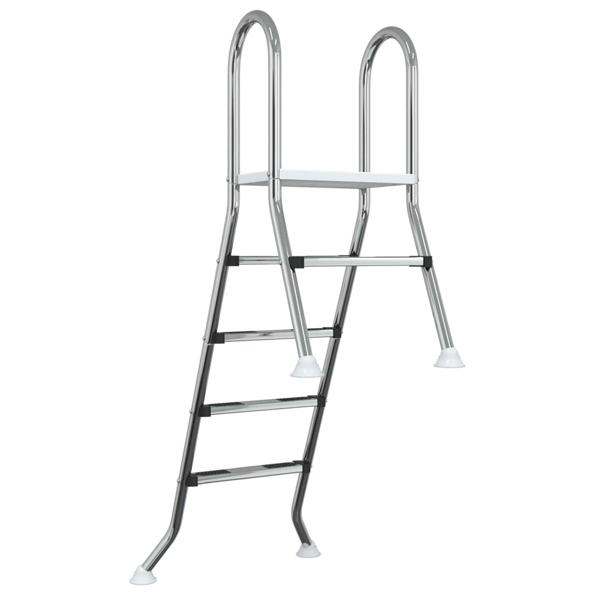Partially in-ground pool ladder 195 x 116 cm 4-Step