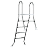 Partially in-ground pool ladder 195 x 116 cm 4-Step