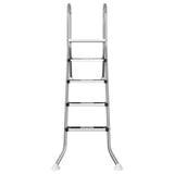 Partially in-ground pool ladder 195 x 116 cm 4-Step