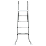 Partially in-ground pool ladder 195 x 116 cm 4-Step