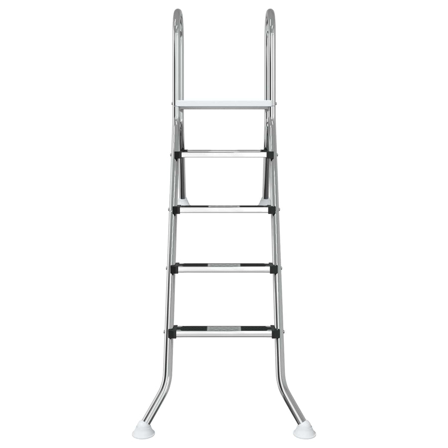 Partially in-ground pool ladder 195 x 116 cm 4-Step