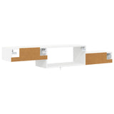 Wall-mounted TV Cabinet Wall-Mounted White 150 x 28 x 26 cm - Close-Up Angle