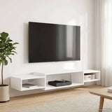 Wall-mounted TV Cabinet Wall-Mounted White 140 x 28 x 21 cm - Top-Down View