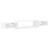 Wall-mounted TV Cabinet Wall-Mounted White 140 x 28 x 21 cm - Front View