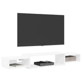 Wall-mounted TV Cabinet Wall-Mounted White 140 x 28 x 21 cm - Side View