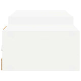 Wall-mounted TV Cabinet Wall-Mounted White 140 x 28 x 21 cm