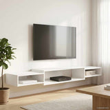 Wall-mounted TV Cabinet Wall-Mounted White 180 x 28 x 21 cm - Top-Down View
