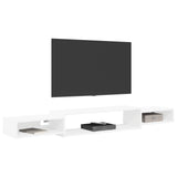 Wall-mounted TV Cabinet Wall-Mounted White 180 x 28 x 21 cm - Side View