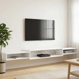 Wall-mounted TV Cabinet Wall-Mounted White 220 x 28 x 21 cm