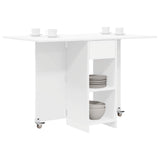 Dinning Table 115 x 70 x 75 cm Engineered Wood White