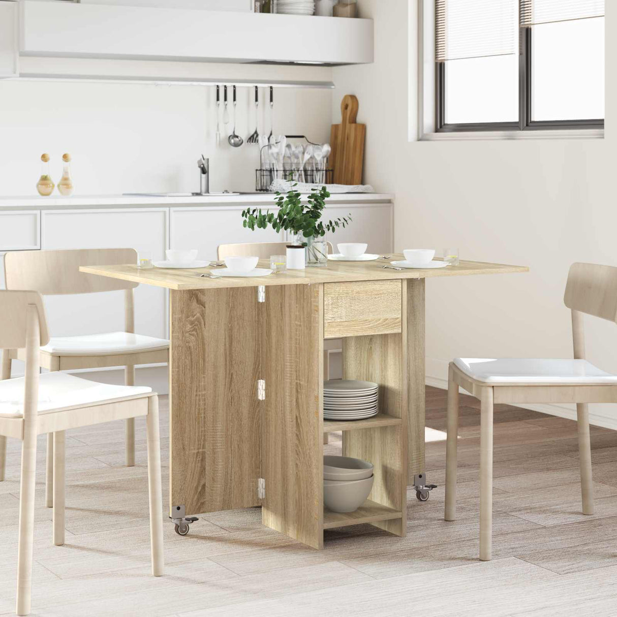 Dinning Table 115 x 70 x 75 cm Engineered Wood Sonoma Oak