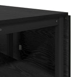 Dinning Table 122 x 80 x 76.5 cm Engineered Wood Black Oak