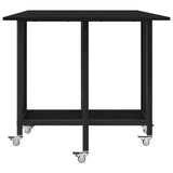 Folding dining table with castors 130 x 80 x 76.5 cm