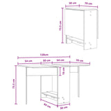 Dinning Table 138 x 70 x 73.5 cm Engineered Wood Sonoma Oak