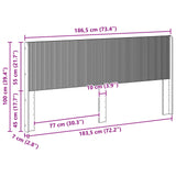 Headboard White Engineered Wood