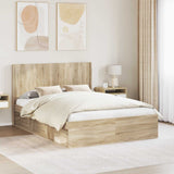 Headboard Sonoma Oak Engineered Wood