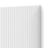 Headboard White Engineered Wood - Close-Up Angle