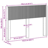 Headboard Sonoma Oak PB - Rear View