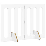 Folding Pet Fence 2 pcs White 100.5 x 38 x 70 cm