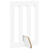 Folding Pet Fence 4 pcs White 201 x 38 x 70 cm Engineered Wood - Top-Down View