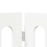 Folding Pet Fence 2 pcs White 100.5 x 38 x 90 cm
