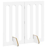 Folding Pet Fence 2 pcs White 100.5 x 38 x 90 cm
