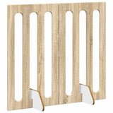 Folding Pet Fence 2 pcs Sonoma Oak 100.5 x 38 x 90 cm
