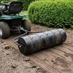 Garden Lawn Roller Pull with Aerator Clamps Ø 30 x 90 cm Steel
