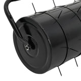 Garden Lawn Roller Pull with Aerator Clamps Ø 30 x 90 cm Steel