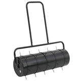 Garden Lawn Roller Pull with Aerator Clamps Ø 30 x 90 cm Steel - Front View