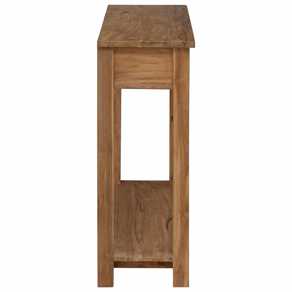 Console Table Natural 90 x 30 x 80 cm Solid Teak Wood