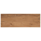 Console Table Natural 90 x 30 x 80 cm Solid Teak Wood - 45-Degree Angle