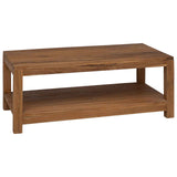 Coffee Table Natural 100 x 50 x 40 cm Solid Teak Wood