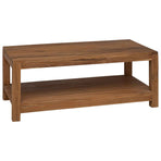Coffee Table Natural 100 x 50 x 40 cm Solid Teak Wood