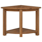 Bathroom Side Table Natural 45 x 45 x 46 cm Solid Teak Wood